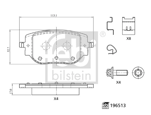 Brake Pad Set, disc brake